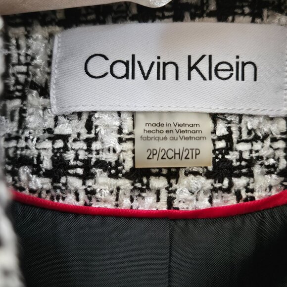 Calvin Klein Women's Tweed Topper Jacket - Size 2P - NWOT - Picture 2 of 8